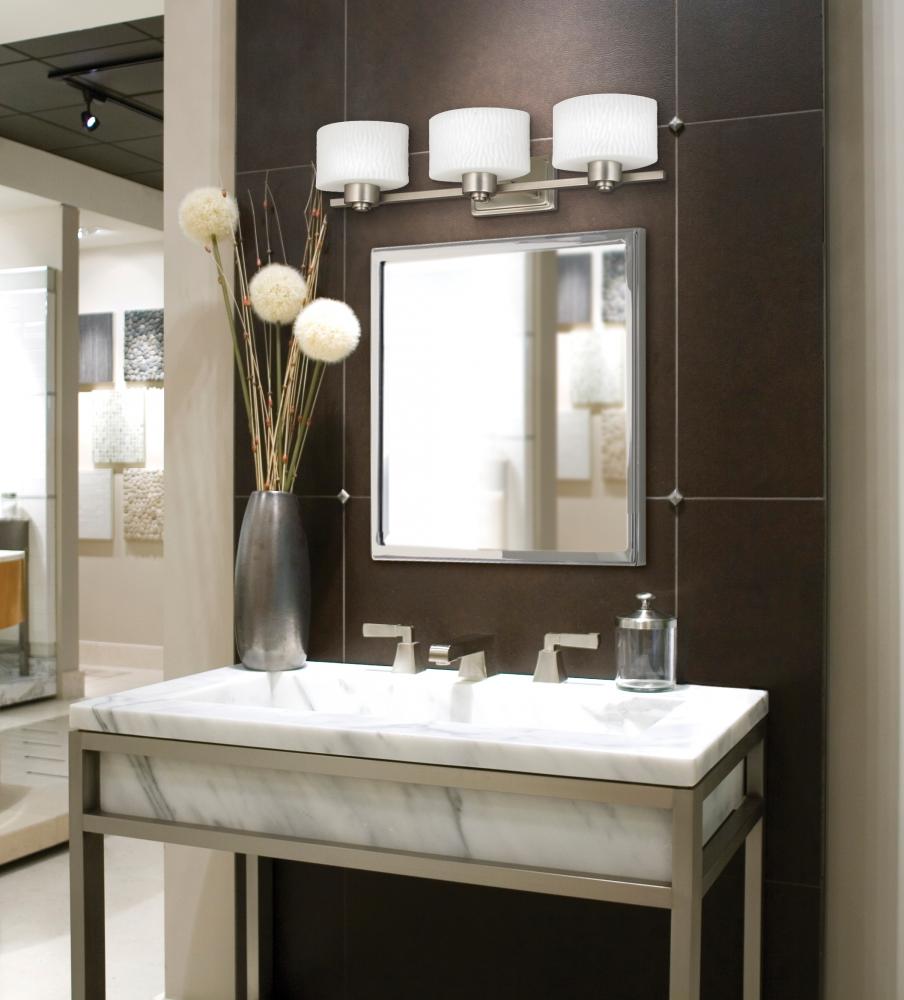 modern powder room lighting