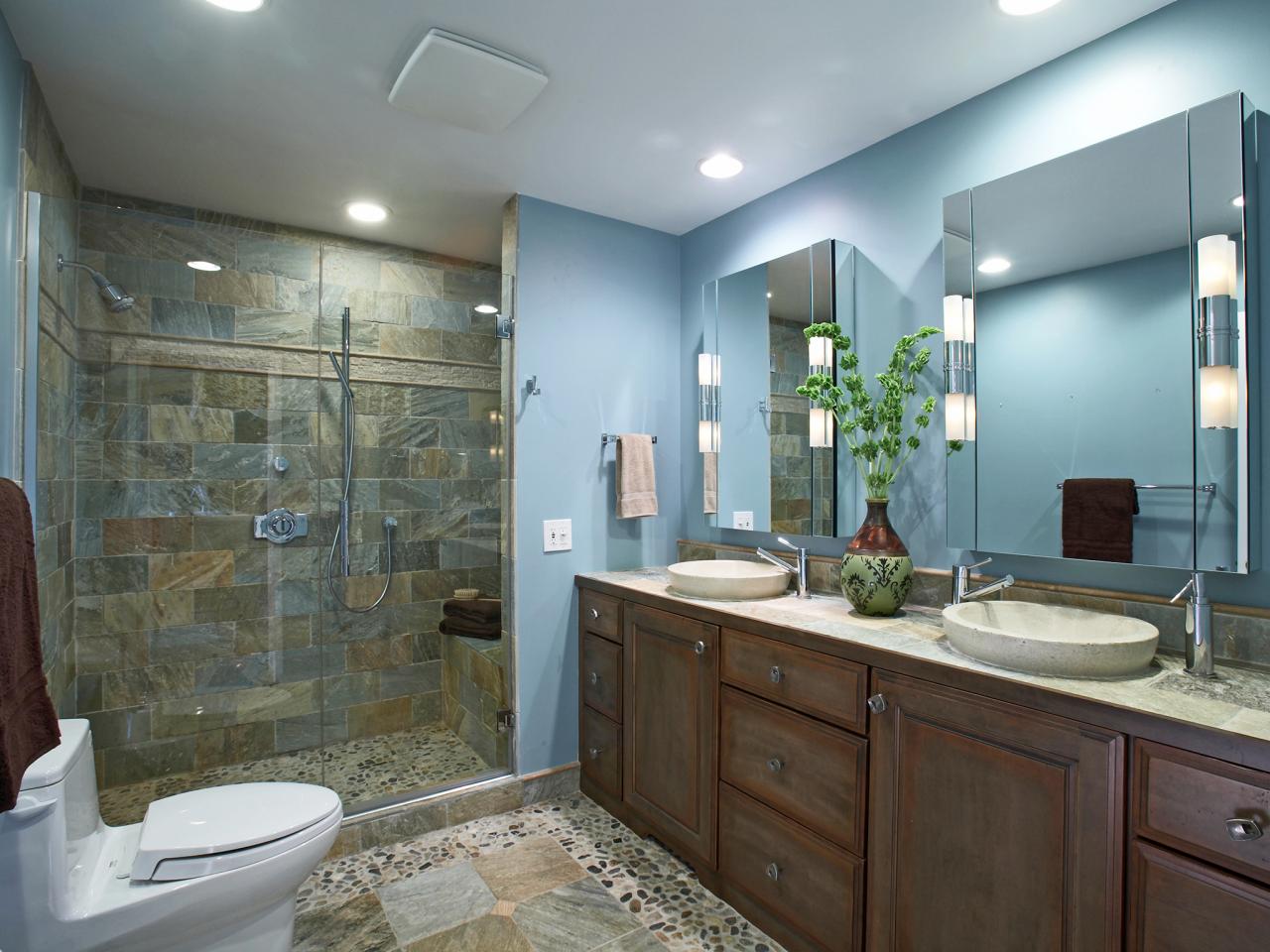 modern bathroom lights over mirror