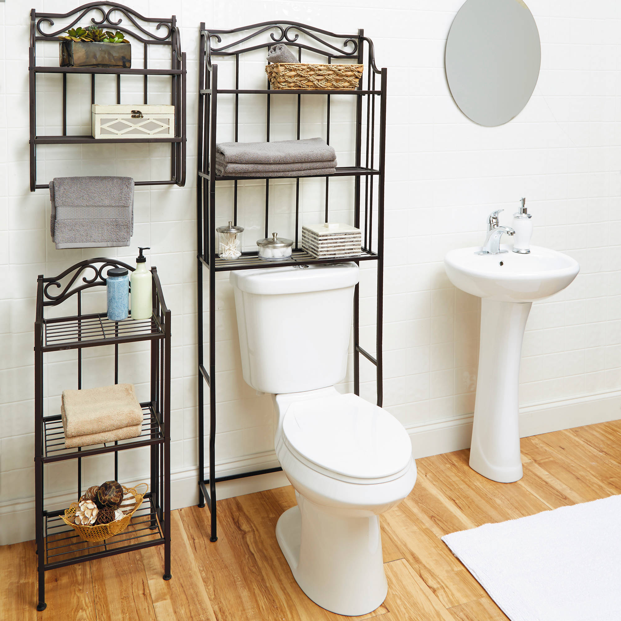 Small bathroom shelf decor - Dermedia