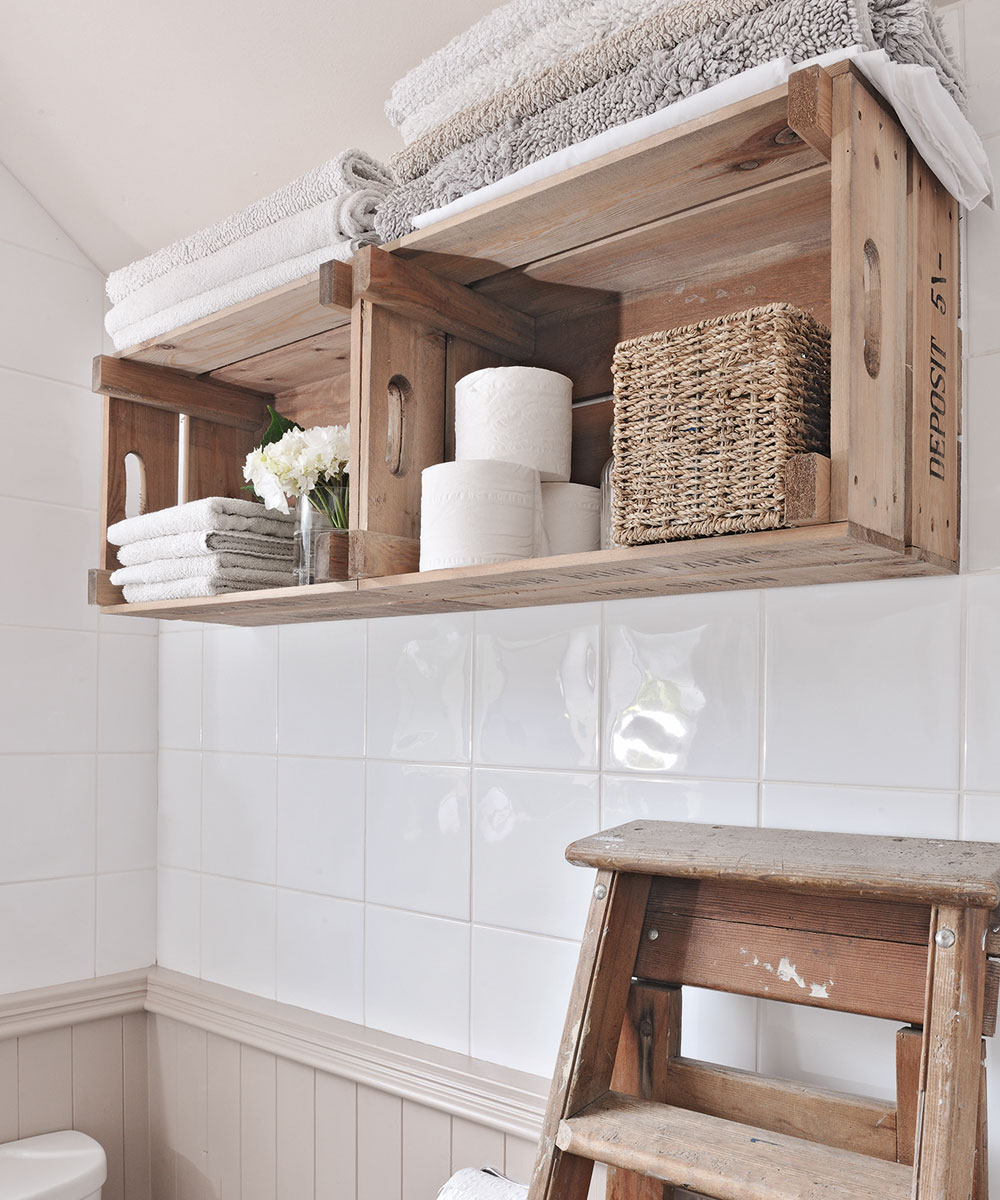 27 Bathroom Shelf Ideas To Keep Your