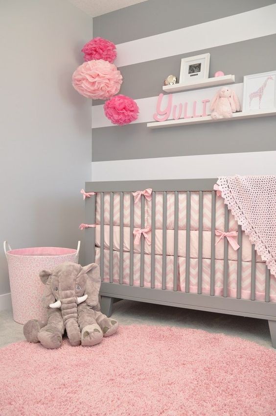 baby girl room ideas pink