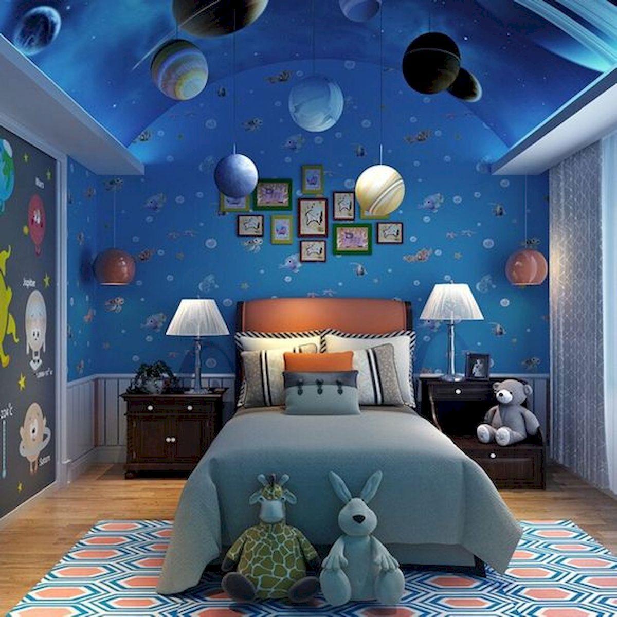 Space themed bedroom decor