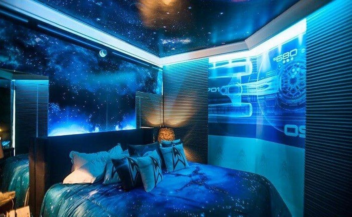outer space themed bedroom