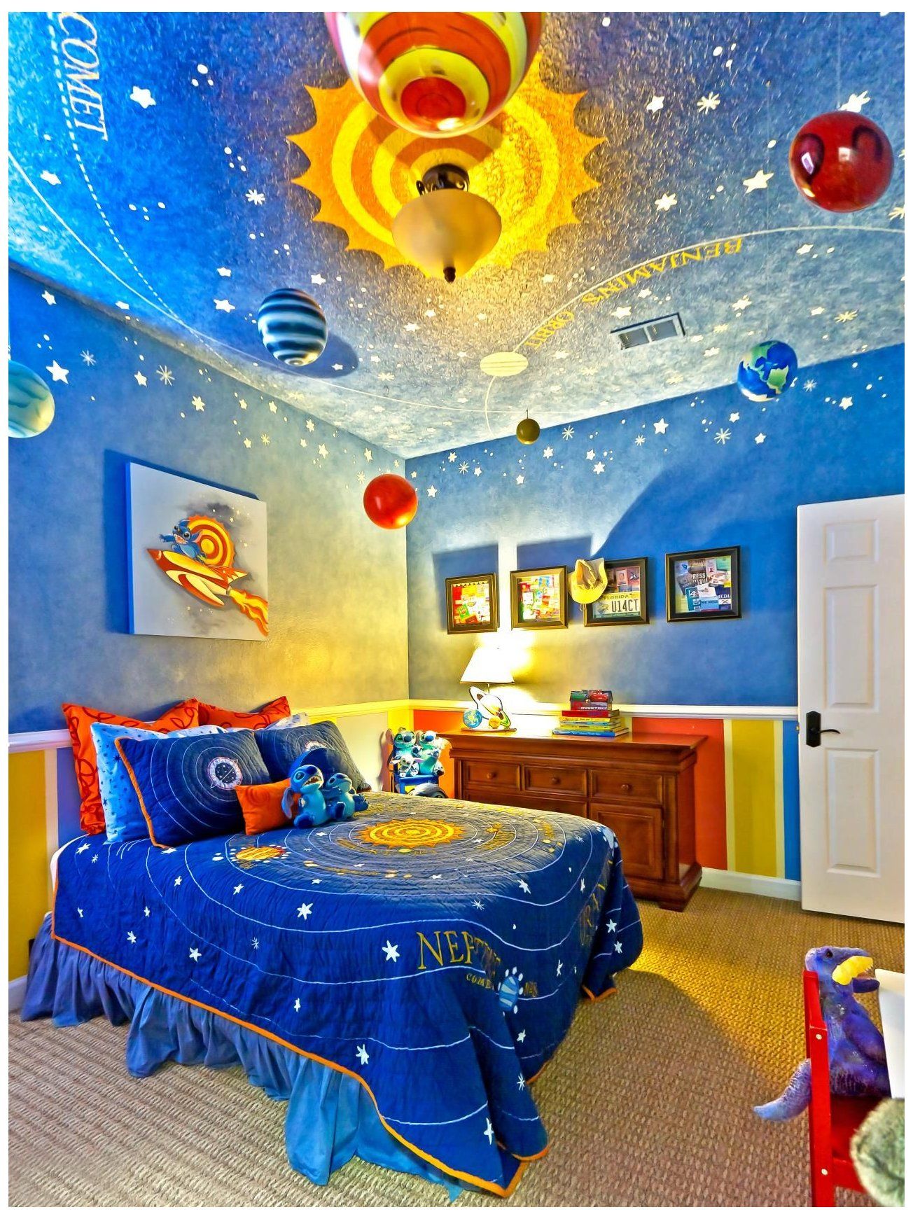 outer space themed bedroom